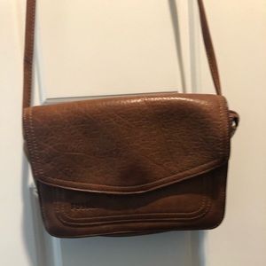 Fossil leather crossbody bag